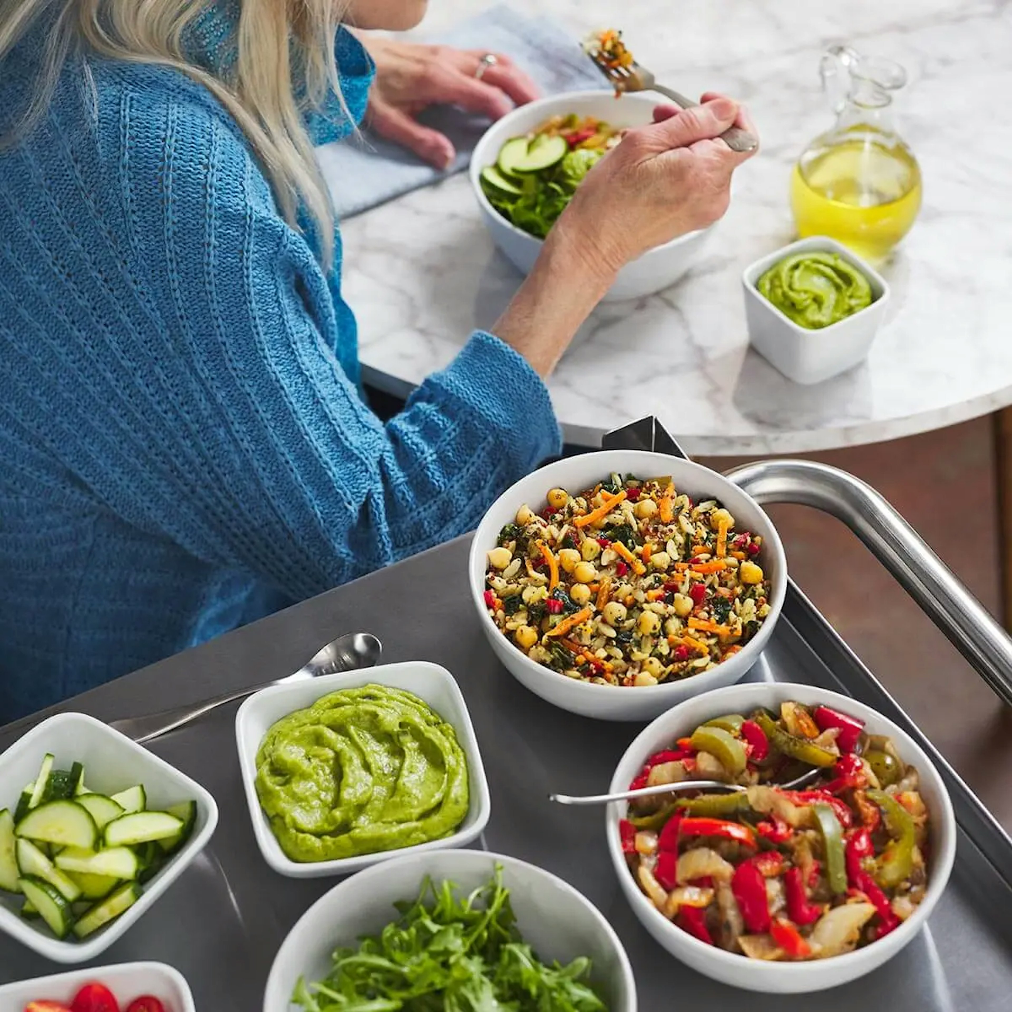 Food Station: Greek Gyro Bowl for Senior Living Recipe Card